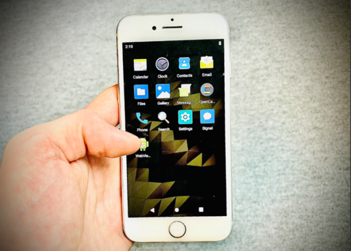 điện thoại iPhone chạy hệ điều hành Android