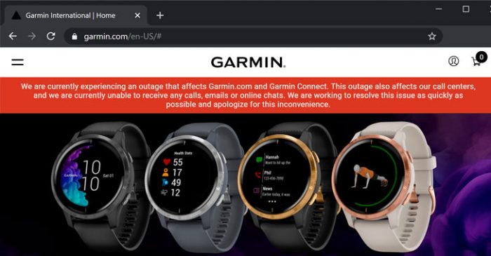 Garmin bị tấn công ransomware